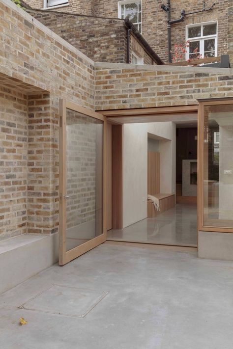 Limestone Countertops, Kitchen 2023, Master Thesis, Wood Architecture, Studios Architecture, Rear Extension, House Extension, Timber Door, London House