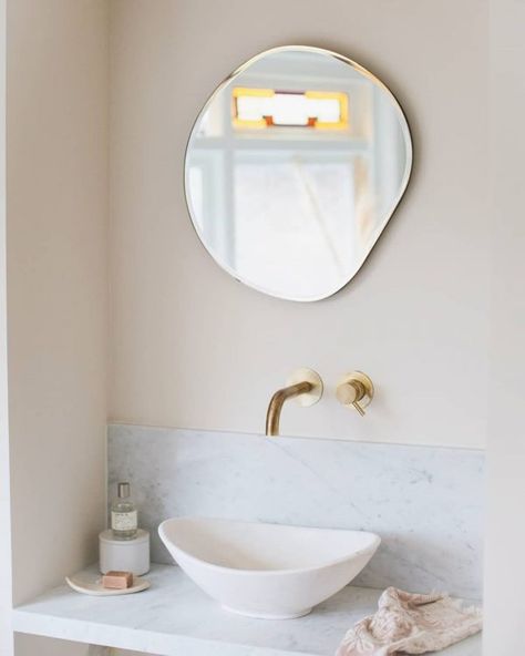 51 Bathroom Mirrors To Complete Your Stylish Vanity Setup Danish Bathroom, Pond Mirror, Bathroom Mirror Ideas, Bathroom Mirror With Shelf, Bathroom Decor Themes, Scandinavian Furniture Design, Danish Furniture Design, Bathtub Design, Mirror Ideas