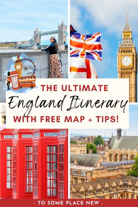 Ultimate England Itinerary 10 day pin 10 Day Itinerary England, England Itinerary One Week, England Itinerary 10 Days, 10 Days In England, 10 Days In Europe, England Itinerary, Backpacking Guide, European Itineraries, London Itinerary