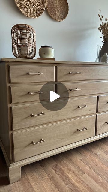 Stain Dresser Diy Wood Furniture, Dresser Cabinet Makeover, Paint Washing Cabinets, Bleach Veneer Furniture, How To Paint Wash Furniture, Refinishing Oak Furniture, Diy Wood Dresser, Stain Dresser Diy, Paint Washing Wood