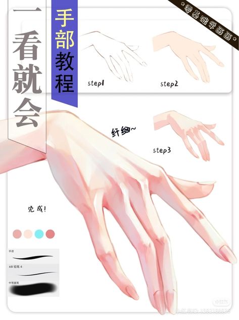 Eat Drawing Reference, Arm Shading Reference, Hand Rendering Tutorial, How To Learn Digital Art, Rendering Clothes Tutorial, Body Coloring Tutorial, Digital Art Hands, How To Draw Transparent Fabric, Hand Shading Reference