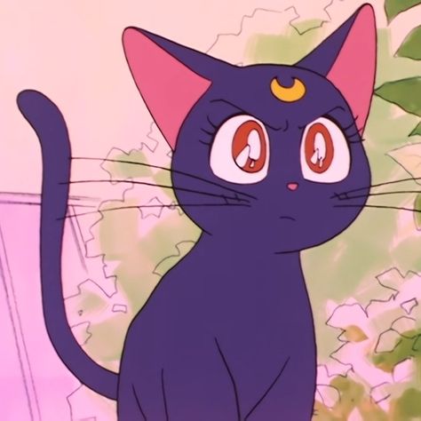 Sailor Moon Cute, Moon Cute, Sailor Moon Cat, Luna And Artemis, Sailor Moon Luna, Moon Icon, Sailor Moon Fan Art, Cute Black Cat, Sailor Moon Usagi