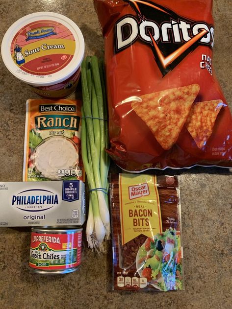 Dorito Chip Dip - The Tipsy Housewife Doritos Chip Dip, Doritos Dip Recipes, Chips N Dip, Simple Chip Dip Recipes, Cheap Chip Dip, Tipsy Housewife Dorito Chip Dip, Dorito Dip, Fall Recipes Sides, Dorito Chip