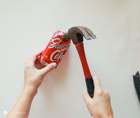 DIY Vintage Bells From Recycled Soda Cans Pop Can Christmas Ornaments, Soda Can Christmas Ornaments, Soda Can Ornaments, Mercury Glass Diy, Christmas Decs, Acorn Ornaments, Christmas Open House, Recycle Cans, Mercury Glass Ornaments