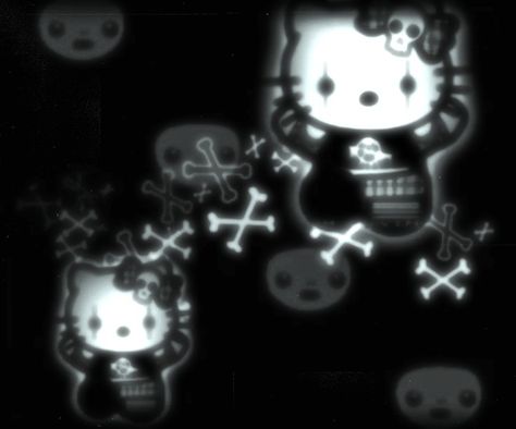 Pfp Dark, Hello Kitty Y2k, Y2k Pfp, Pin Search, Kitty Wallpaper, Hello Kitty Wallpaper, Aesthetic Wallpaper, Bones, Hello Kitty