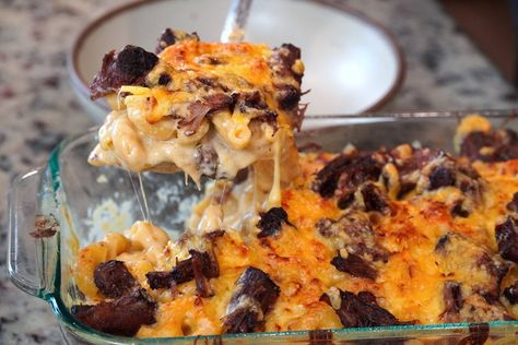 Smoked Oxtail Mac and Cheese Maillard Reaction, Offset Smoker, Havarti Cheese, Casein Protein, Cooking Range, Beef Bone Broth, Smoked Gouda, Gouda Cheese, Sharp Cheddar