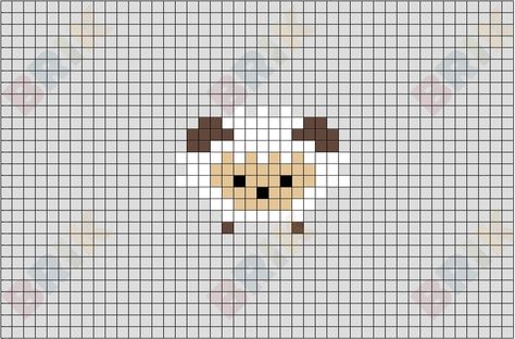 Ram from BrikBook.com #Animal #Originals #Ram #Sheep #pixel #pixelart #8bit Shop more designs at http://www.brikbook.com Ferret Pixel Art, Goat Pixel Art, Sheep Pixel Art, Drawing Pixel Art, Aesthetic Animal Crossing, Cross Stitch Tiny, Sheep Cross Stitch, Ram Sheep, Blanket Squares