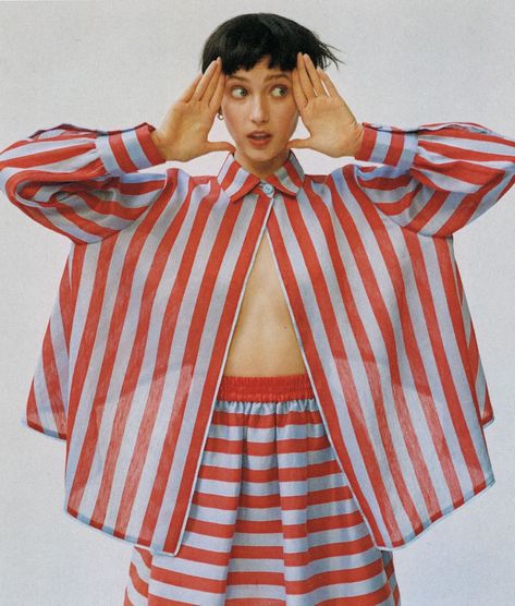 Spring Style 2022, Circus Dress, Striped Knitwear, Wsj Magazine, Fashion Sewing Pattern, Bold Stripes, Print Trends, Spring Style, Looks Style