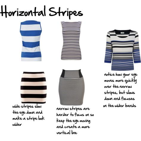 Horizontal stripes: how thicker or thinner stripes makes a difference in slimming or widening our body type. Article! Horizontal Stripes Outfit, Contrast Fashion, Stripes Outfit, Inside Out Style, Belted Shift Dress, Wardrobe Styling, Stripe Outfits, Spring Color, Wide Stripes