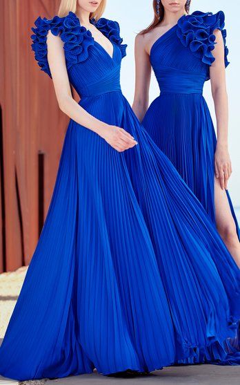 Elie Saab Resort, Elie Saab Haute Couture, Chiffon Jumpsuit, Long Gown Dress, Pleated Chiffon, Gala Dresses, Chiffon Maxi Dress, Gorgeous Gowns, Elie Saab