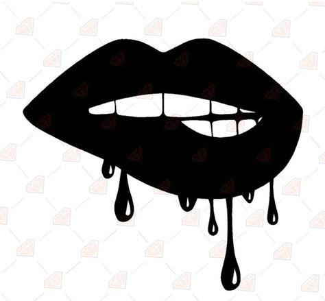 Dripping Lips Svg, Lips Svg Free Cricut, Lips Svg Free, Lips Silhouette, Lips Clipart, Vinyl Craft Projects, Drawings With Meaning, Lips Svg, Lip Wallpaper