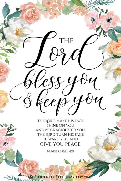 The Lord Bless You And Keep You wall art printable #blessing #scripturequotes #womensgifts #christiangift #christiangifts #giftforwomen #scripture #scriptureart Morning Prayer For Kids, Farewell Poster, Birthday Scripture, Bible Verse Blessings, Christian Birthday Cards, Encouraging Bible Verse, Decoupage Images, 21st Bday Ideas, Time God