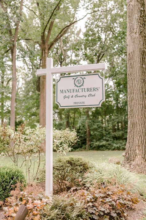 Golf Course Wedding Photography Wedding Venue Signage, Acorn Cottage, Tiny Acorn, Salon Life, Property Signs, Forest Camping, Forest Camp, Future Garden, Golf Course Wedding