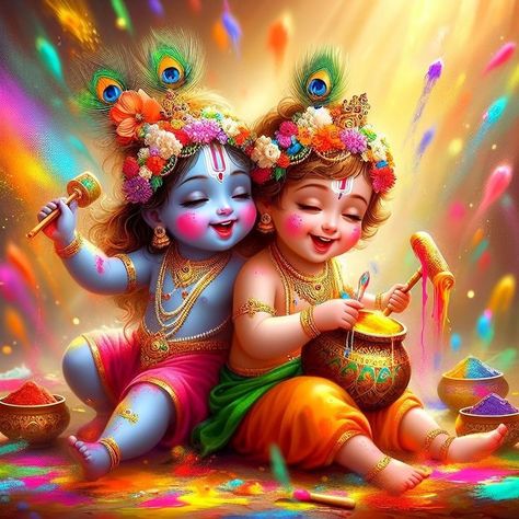 Holi God Images, Holi Radhe Krishna, Holi Krishna Images, Cute Krishna Holi Images, Radha Krishna Holi Pic, Radhe Krishna Holi Image, Krishna Holi Painting, Holi With Krishna, Radha Krishna Playing Holi