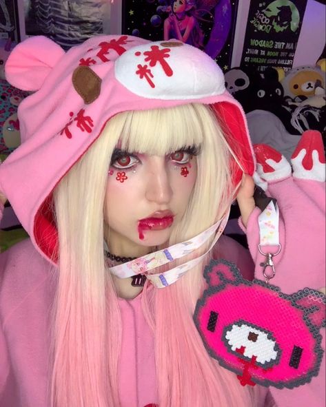 Official Gloomy Bear Kigurumi/Onesie Gloomy Bear Inspired Outfit, Gloomy Bear Onesie, Gloomy Bear Makeup, Gloomy Bear Drawing, Gloomy Bear Costume, Gloomy Bear Outfit, Gloomy Bear Cosplay, Bear Makeup, Dark Kawaii