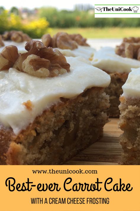 Carrot Cake Tray Bake, Creamcheesefrosting Recipe, Recipe Cream Cheese Frosting, Carrot Cake Traybake, Carrot Cake Decoration, The Best Carrot Cake, Gluten Free Carrot Cake, Easy Carrot Cake, Carrot Cake Cheesecake