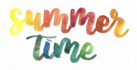 #summertime #summer #time #wallpaper #watercolour #lettering #handlettering #quotes #calligraphy Summer Time Wallpaper, Watercolour Lettering, Summer Calligraphy, Quotes Calligraphy, Time Wallpaper, Summer Drawings, Summer Writing, Summer Classes, Handlettering Quotes