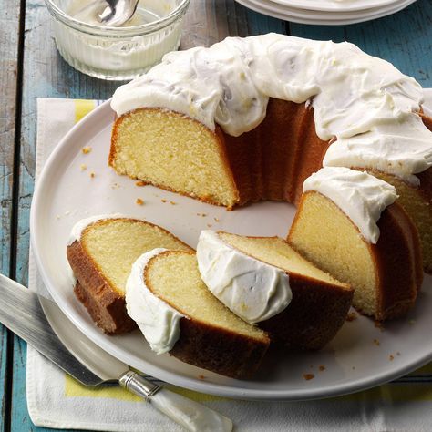 Lemon Pound Cake Lemon Treats, Lemon Pound Cake Recipe, Cake Mug, Lemon Pound Cake, Bundt Cakes Recipes, Pound Cake Recipes, Lemon Desserts, Lemon Recipes, Taste Of Home