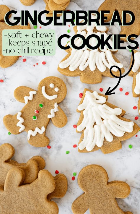 Soft And Chewy Gingerbread Cookies, Icing For Gingerbread Cookies, Gingerbread Cookies Recipe, Gingerbread Cookie Dough, Meet The Author, Cooking With Karli, Chewy Gingerbread Cookies, Soft Cookie Recipe, Soft Gingerbread Cookies