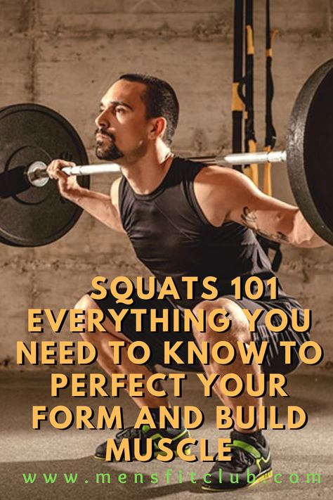 A determined individual performing a squat workout in a modern gym, showcasing a mix of bodyweight squats, goblet squats with a kettlebell, and barbell back squats. The workout focuses on building lower body strength and stability, targeting the glutes, quads, and hamstrings. The setting includes gym equipment and mirrors, adding a professional vibe. Text overlay reads: 'Squat Workout: Strengthen Your Legs, Build Power, Boost Endurance! Squat Workout With Weights, Squat Workout For Women, Barbell Workout Mens, Squat Workout At Home, Barbell Squat Workout, Workout With Barbell, At Home Glutes, Squat Program, Workout With Dumbbells