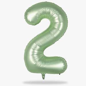 40" Balloon Number 2 Sage Green, Large Foil Number Balloons Set 0-9, Olive Green 2 Helium Balloons for Girls Boys 2nd 12th 20th Birthday Anniversary Graduation Jungle Safari Party Decoration Supplies Jungle Safari Party Decorations, 40 Balloons, Foil Number Balloons, Jungle Safari Party, Safari Party, 20th Birthday, Jungle Safari, Number Balloons, Helium Balloons