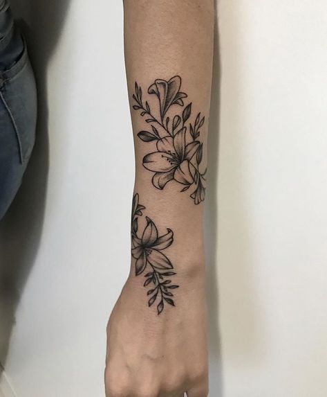 Orchid Hand Tattoo, Wrap Around Wrist Tattoos, Cover Up Tattoos For Women, Wrist Tattoo Cover Up, Wrap Around Tattoo, Around Arm Tattoo, Cuff Tattoo, Hibiscus Tattoo, Animal Tattoo Ideas