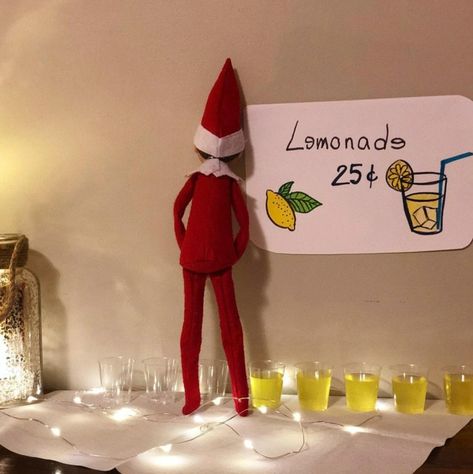 An Elf, On The Shelf, Elf On The Shelf, Lemonade, Elf