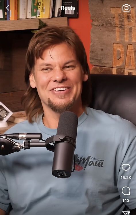 Theo Von Mullet, Theo Von, Country Gal, Oc Stuff, Back To The Future, Site Design, Reaction Pictures, Celebrity Crush, Comedians