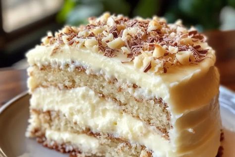 White German Chocolate Cake Recipe, German Chocolate Trifle, Snowy Bavarian Bliss Cake, White German Chocolate Cake, German Chocolate Bundt Cake, Yellow Cakes, German Chocolate Cake Recipe, Joy Cookies, Baking A Cake