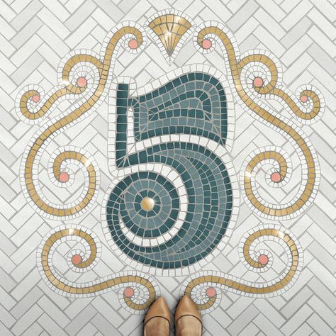 36 Days of Type — 2020 on Behance Colours Wheel, Mosaic Lettering, Boutique Graphic Design, Studio Spaces, Pattern Motif, Mosaic Madness, Lettering Inspiration, Days Of Type, Mosaic Floor