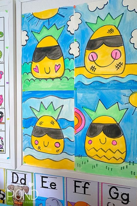 Directed drawing resources for kids — From the Pond Guided Drawing Kindergarten, Directed Drawing Kindergarten, Students Drawing, Drawing Resources, Summer Drawings, Kindergarten Art Projects, From The Pond, 2nd Grade Art, Directed Drawing