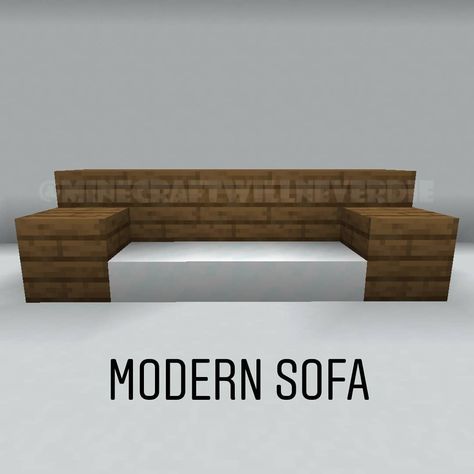 Benches Minecraft, Couch Minecraft, Minecraft Couch, Minecraft Survival Guide, Furniture Minecraft, Minecraft Interior, Cool Minecraft Houses, Minecraft Furniture, Lego Room