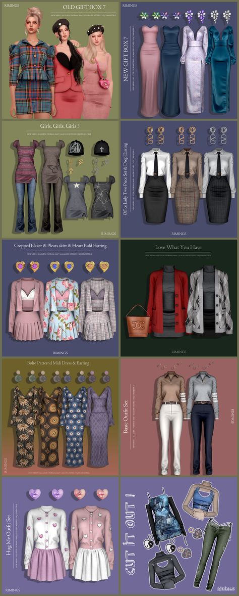 Sims 4 Cc 2023, Posh Clothing, Cc Patreon, Sims 4 Cc Shoes, Packing Clothes, Sims 4 Teen, Female Clothes, Sims 4 Collections, Sims Hair