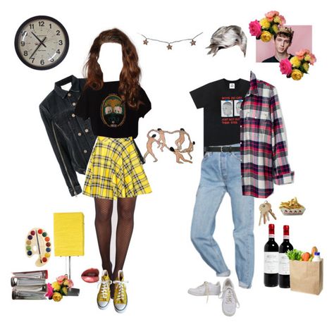 "You just wave goodbye" by short-skirt-long-jacket ❤ liked on Polyvore featuring 3.1 Phillip Lim, UNIF, Urban Outfitters, M&Co, Madewell, Converse, Threshold and WALL Yellow Plaid Skirt, Wave Goodbye, Distressed Jacket, Yellow Plaid, Skirt Long, Long Jacket, Plaid Skirt, 3.1 Phillip Lim, Knee Length Skirt