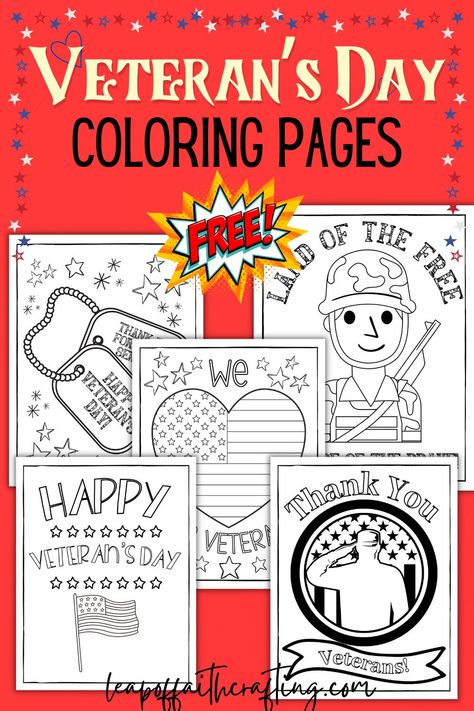 Veteran’s Day Craft Preschool, 1st Grade Veterans Day Activities, Veteran's Day Art Kids, Veterans Day 1st Grade, Veteran Day Activities For Kids, Veterans Day Activity Kindergarten, Veterans Day Projects For Elementary, Veterans Day Classroom Activities, Veterans Day Coloring Pages Free Printable