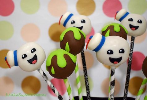 Ghostbusters cakepops. Ghostbusters Cake Pops, Ghostbusters Birthday Cake, Ghostbuster Birthday, Ghostbusters Cake, Ghost Busters Birthday, Ghost Busters Birthday Party, Ghostbuster Party, Ghostbusters Halloween, Ghostbusters Birthday Party