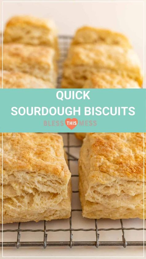 Sourdough Biscuits Recipe, Leftover Biscuits, Quick Biscuits, Sourdough Biscuits, Recipe Using Sourdough Starter, Recipes Savory, Sourdough Starter Discard Recipe, Easy Sourdough, Homemade Sourdough Bread