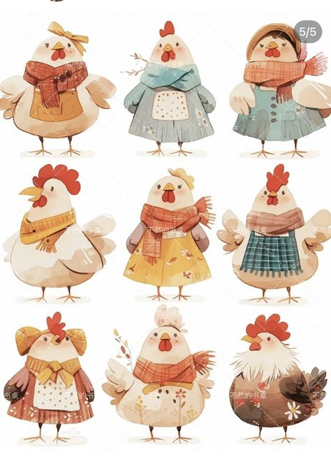 Chicken Cute Drawing, Chicken Illustration Cute, Chicken Character Design, Chicken Drawing Cute, Cute Chicken Drawing, Tea Pot Illustration, Draw A Chicken, Chicken Drawing, Chicken Illustration