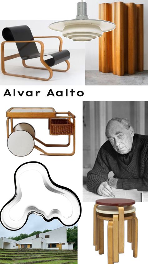 Finnish architect and designer Finland, died May 11, 1976 in Helsinki, was a Finnish Alvar Aalto was a pioneer in modern architecture Alvaro Aalto, Alvar Aalto Interior, Finland Architecture, Alvar Aalto Furniture, Alvar Aalto Architecture, Alvar Alto, Finnish Design, Future Apartment, May 11