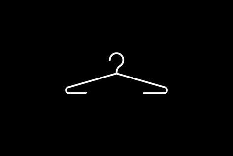 Simple Minimalist Hanger for Shirt Clothing Apparel Logo Design Vector Clothing Apparel Logo Ideas, Outfits Logo Design, Logos For Fashion Designers, Apparel Logo Design Clothing, Clothes Hanger Logo, Clothing Background Design, Cloth Store Logo, Hanger Logo Design Clothing, Outfit Logo Design