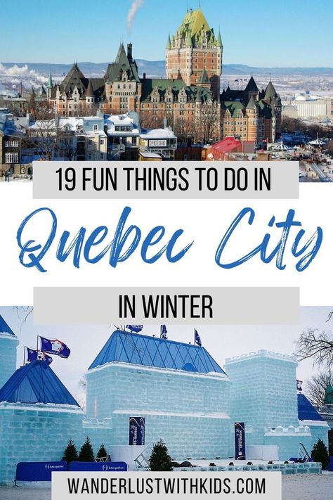 Quebec City is magical anytime of the year, and there are many fun Quebec City winter activities to do! Here are the best things to do in Quebec City in the winter, including plenty of ideas if you are visiting Quebec City with kids in the winter. Quebec City With Kids, Ice Skating Outdoors, Winter Trip Packing List, Things To Do In Quebec, Quebec City Winter, Quebec Winter, Quebec City Canada, Winter Carnival, Winter Travel Destinations