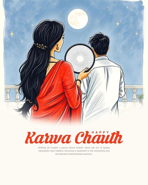 Happy Karwa Chauth and Karva Chauth for married women Fasting social Media Post banner | Premium AI-generated PSD Happy Karwa Chauth, Karva Chauth, Married Women, Free Business Card Mockup, Business Card Maker, Flyer Maker, Poster Maker, Card Banner, Married Woman