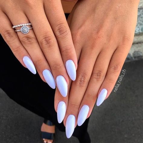 Almond Shape Nails, Almond Nails Designs, White Nail Polish, Almond Acrylic Nails, Almond Nail, White Nail, Ideas Nails, Blonde Bobs, Cute Nail Designs