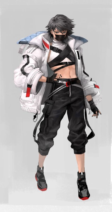 ArtStation - techwear , Taak Choi Techwear Drawing, Techwear Art, Techwear Anime, Anime Techwear, Techwear Aesthetic, Cyberpunk Outfit, Anime Jacket, Techwear Outfits, Techwear Fashion