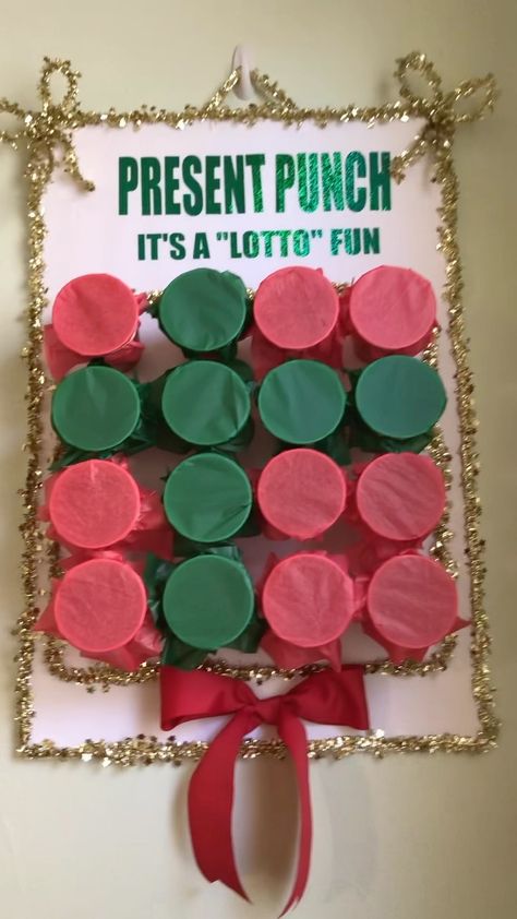 Looking for a fun gift or game this holiday season? AD 🎁 Why not make a DIY Present Punch Game using New Jersey Lottery Tickets! It’s so… | Instagram Punch A Present Game Christmas Gifts, Lotto Tickets Christmas Gift, Lottery Tickets Gift Ideas Christmas, Fun Ways To Give Lottery Tickets, Holiday Game Prizes, Lotto Gift Ideas, Poke A Present Game, Diy Lottery Ticket Gifts, Lottery Ticket Christmas Tree