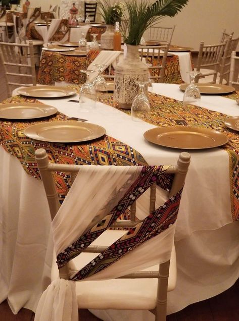 Habesha Mels Decor, African Wedding Inspiration, Nigerian Wedding Centerpieces, Ghanaian Wedding Decorations, Ethiopian Decor Wedding, Wakanda Wedding Theme, Traditional Ghanaian Wedding Decor, Afro Party Decorations, Eritrean Wedding Decoration