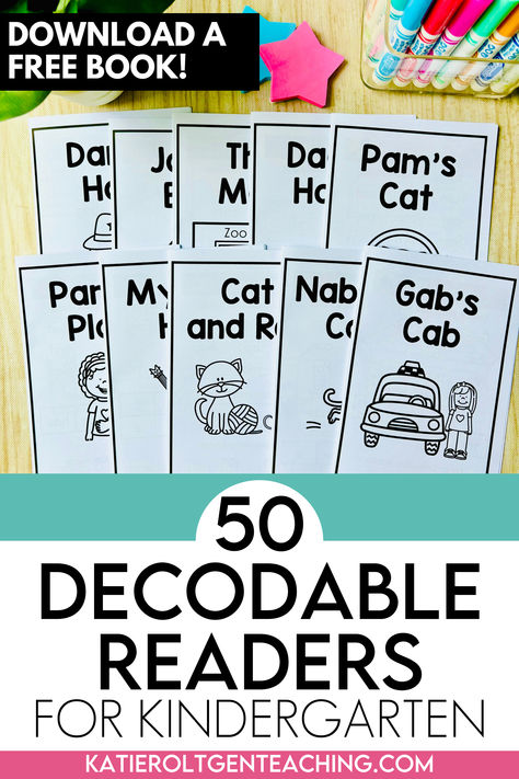 decodable readers kindergarten free Decodable Readers Kindergarten Free Printable, Free Printable Decodable Books, Cvc Decodable Readers Free, Free Decodable Readers, Kindergarten Reading List, Decodable Readers Kindergarten, Emergent Readers Kindergarten, Books For Kindergarten, Reading Inspiration