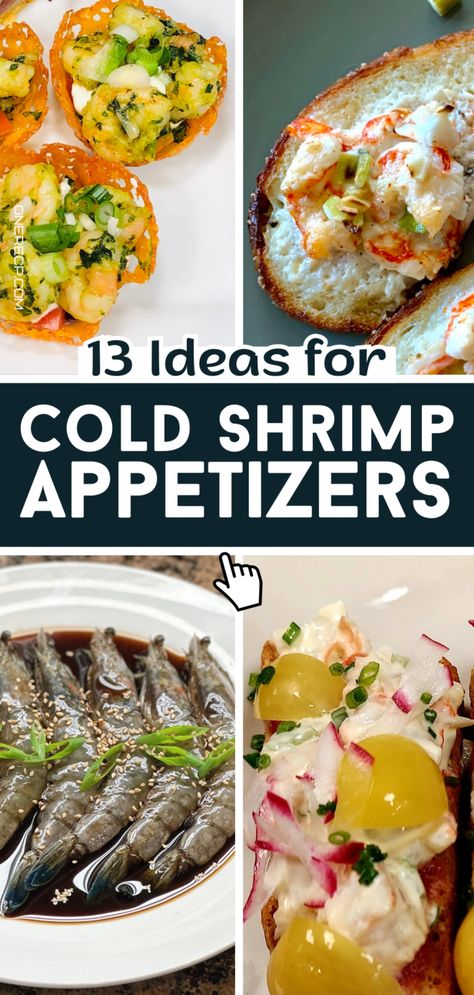 13 Ideas for Cold Shrimp Appetizers https://onerecp.com/blog/cold-shrimp-appetizers/ Cold Seafood Dishes, Appetizer Recipes With Shrimp, Shrimp Recipes Cold, Shrimp Horderves Appetizers, Holiday Shrimp Appetizers, Fancy Shrimp Appetizers, Cold Seafood Appetizers, Summer Shrimp Appetizers, Shrimp Dips And Appetizers