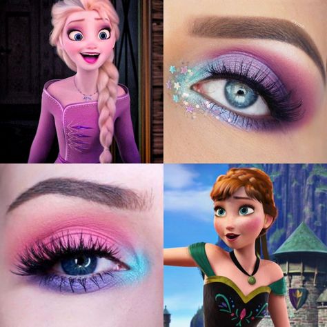 Anna Frozen Makeup, Anna Makeup, Elsa Makeup, Frozen Makeup, Frozen Characters, Makeup Stuff, Anna Frozen, Elsa Anna, Elsa Frozen