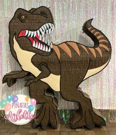 Piñata Jurassic World, Dino Pinata, Dinosaur Pinata, Christian Party, Jurassic Park Birthday Party, Jurassic Park Party, Jurassic Park Birthday, Birthday Pinata, Happy Birthday Boy